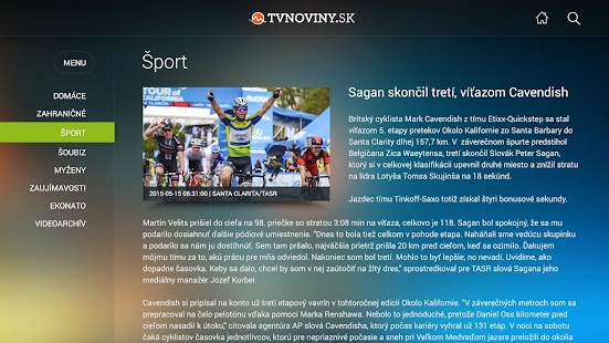 TVNOVINY.sk Screenshot