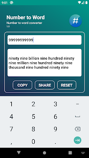Number to word convert offline Screenshot