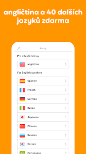 Učte se jazyky s Duolingem Screenshot