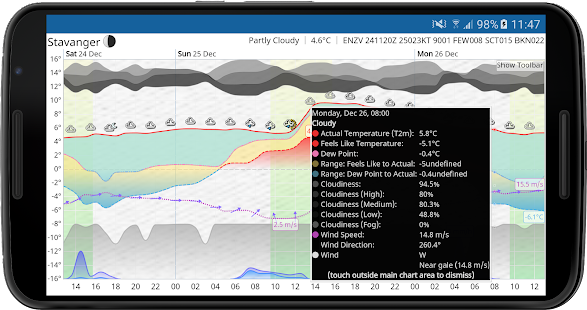 Meteogram Pro Wetter-Widget Screenshot