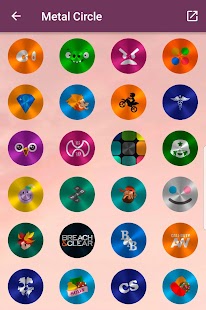 Metal Circle - Icon Pack Screenshot