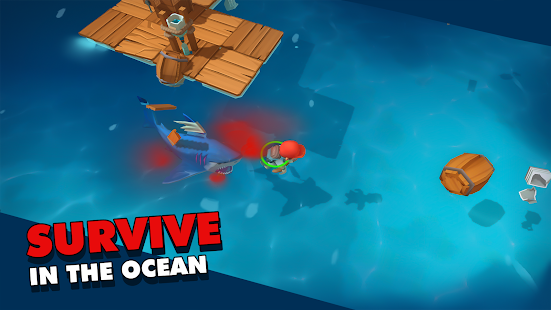Epic Raft: Fighting Zombie Shark Survival Games Screenshot