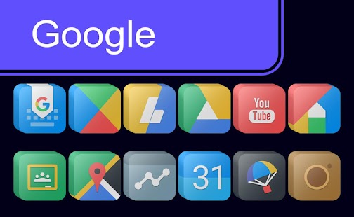 Pixel Cubic 3D - Icon Pack Screenshot