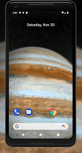 Planeten 3D Live Hintergrund Screenshot