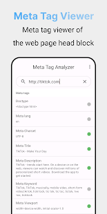 Metatag Analyzer Screenshot