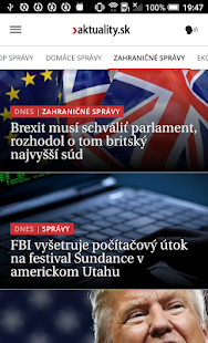 Aktuality.sk Screenshot