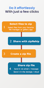 zipNship - Zip and share files Screenshot
