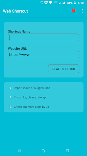 Website Shortcut -URL Shortcut Screenshot