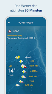 WetterOnline - Unwetterwarnung Screenshot
