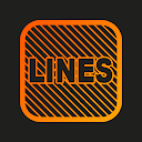 Lines Square - Neon icon Pack