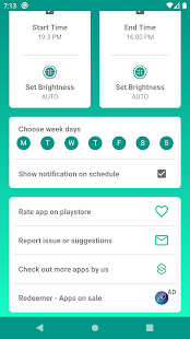 Brightness Control - Brightness Scheduler Screenshot