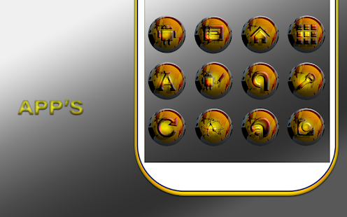 Spatter Yellow Icons Pack Screenshot
