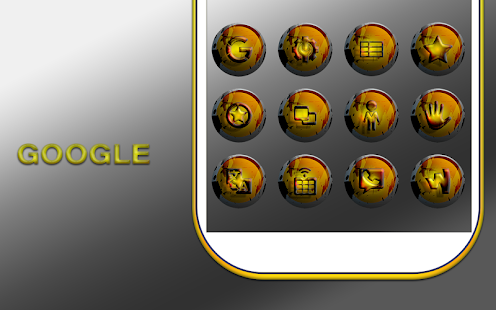 Spatter Yellow Icons Pack Screenshot