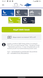 ZSSK SMS lístok Screenshot