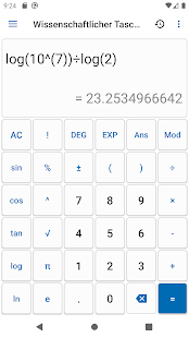 NT Calculator - Umfangreicher Screenshot