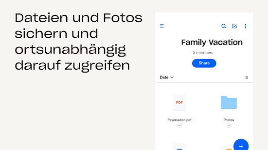 Dropbox: Dateien-Speicherplatz Screenshot