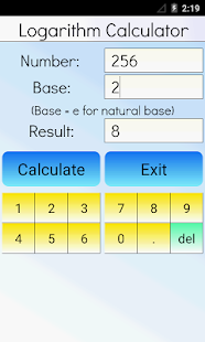 Logarithm Calculator Pro Screenshot