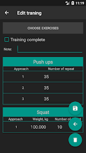 Advanced Sport Training Calend Screenshot