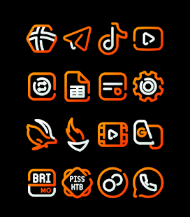 MangoLine - Orange Icon Pack Screenshot