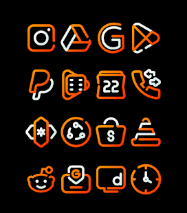 MangoLine - Orange Icon Pack Screenshot