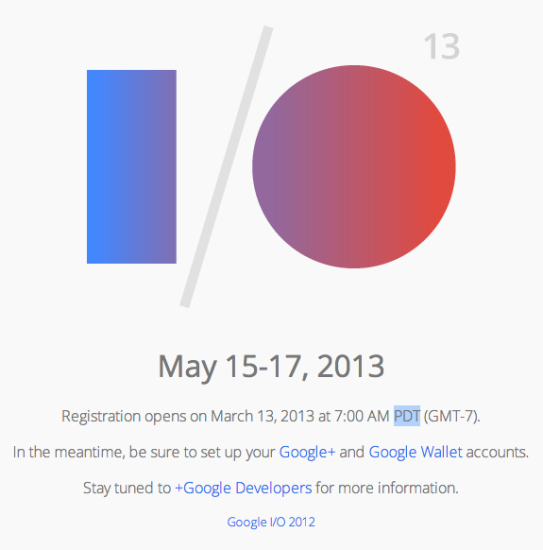 Registrácia na Google I/O sa začne 13. marca