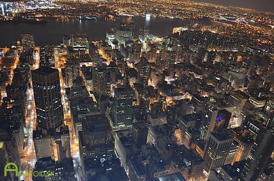 nočný výhľad z Empire State Building II.