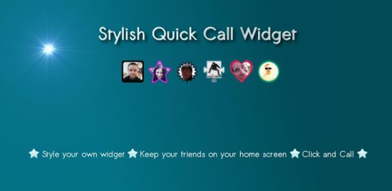 Stylish Quick Call Widget