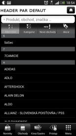 Android aplikácie aupark_2