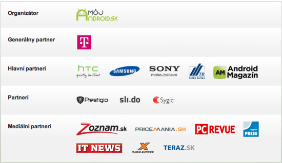 Telekom Android Roadshow 2013 Žilina - Partneri