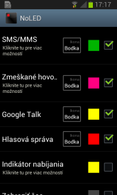 NoLED Android aplikacie