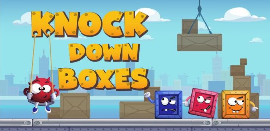 knock down boxes android hry