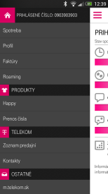 Telekom Android aplikacia