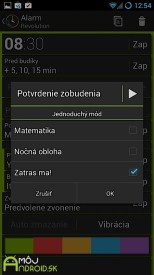 Alarm Revolution slovenska Android aplikacia