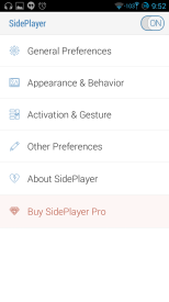 SidePlayer, Android aplikácie