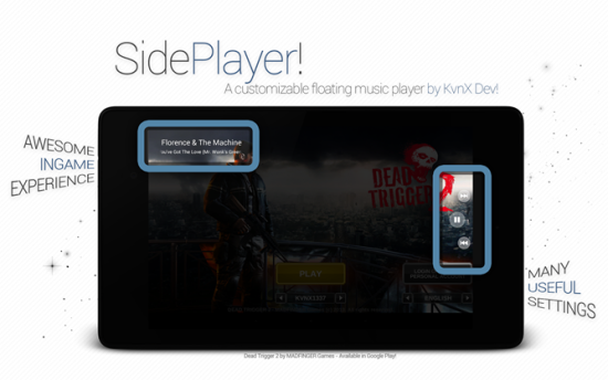 SidePlayer Android aplikácie