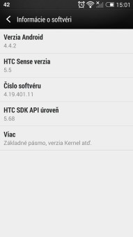HTC One aktualizácia KitKat b