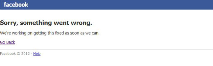 Facebook výpadok