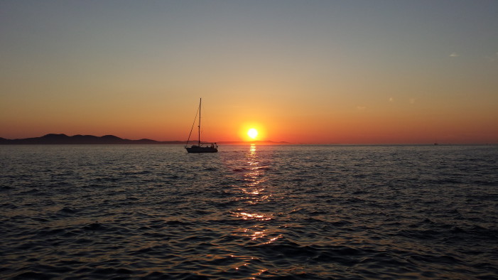 Západ slnka na Jadranskom mori. | Samsung Galaxy S4 | Samuel Šenitka 