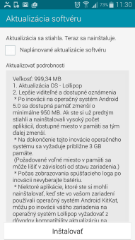 Samsung Galaxy Note 4 dostáva Android 5.0 Lollipop na Slovensku