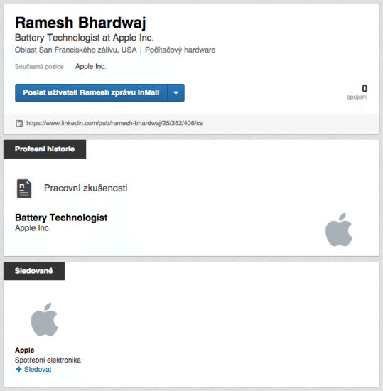 Na informácie je skúpy aj LinkedIn profil Dr. Ramesha Bhardwaja