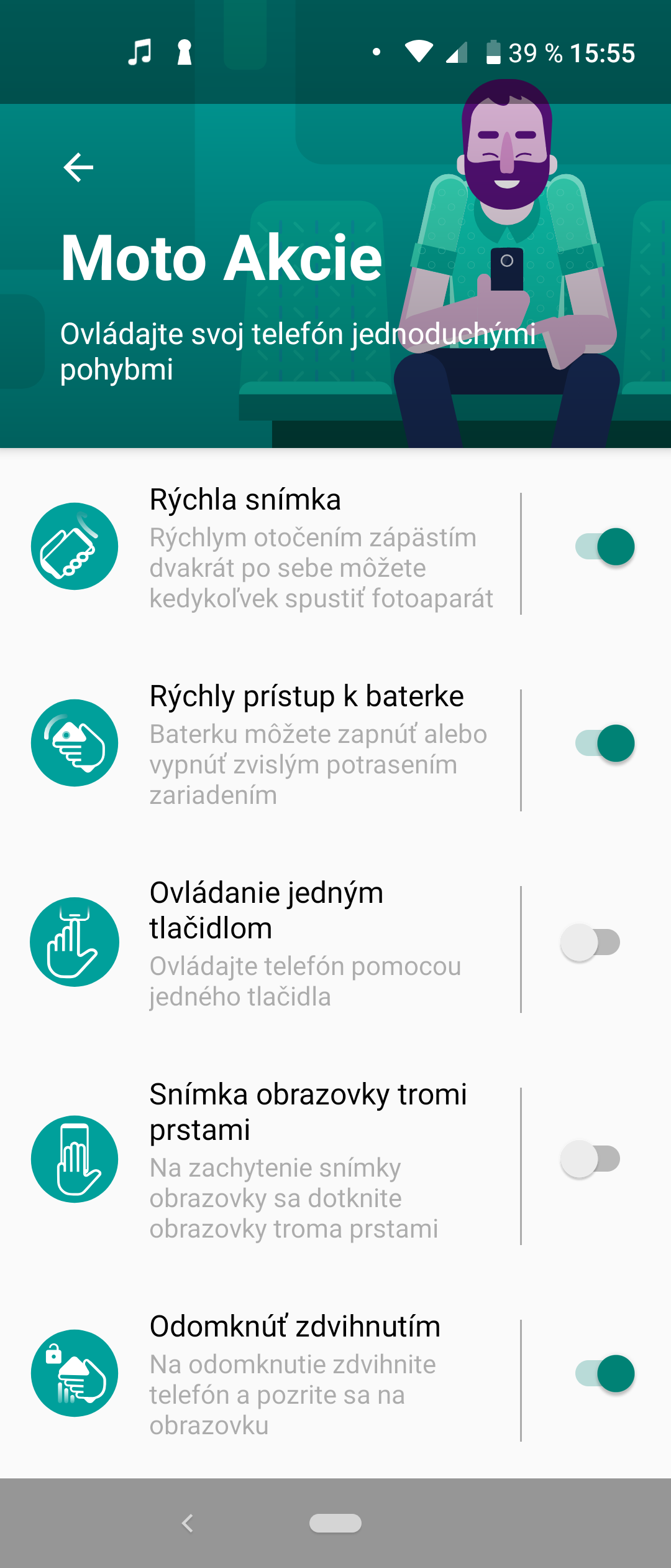 Motorola one action screenshot