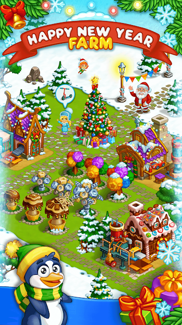 Farm Snow - Happy Christmas Story With Toys and Santa