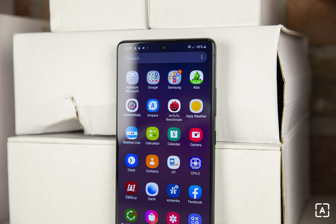 Samsung Galaxy S10 Lite menu aplikacii