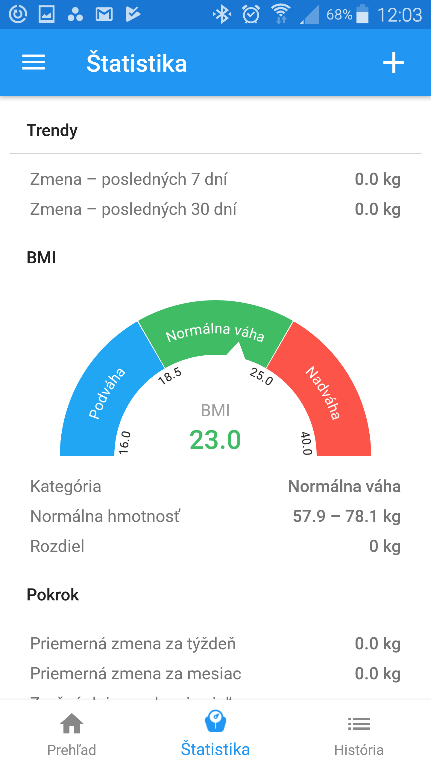 BMI kalkulačka 1