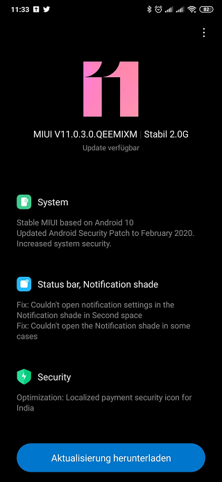 Xiaomi Mi Mix 3 Android 10