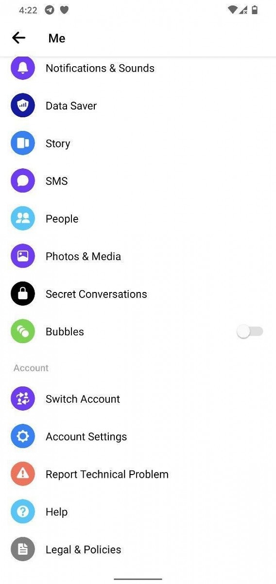 Facebook Messenger Bubbles API 3
