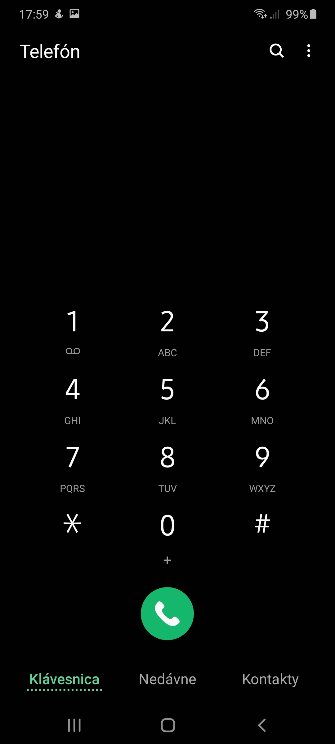 Samsung Galaxy A41 systém telefonovanie