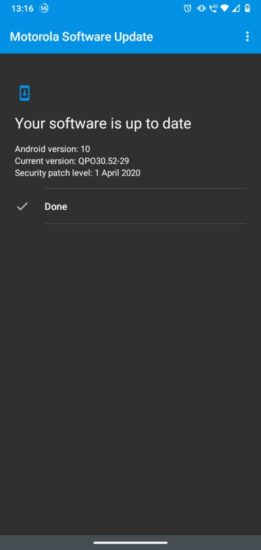 Aktualizácia na Android 10 pre Moto G7 Power
