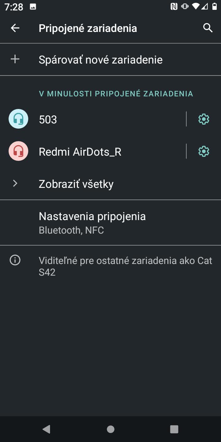 Cat S42 screenshot