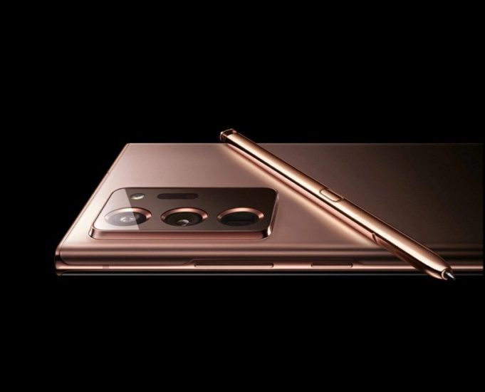 Galaxy Note 20 bronzová z boku